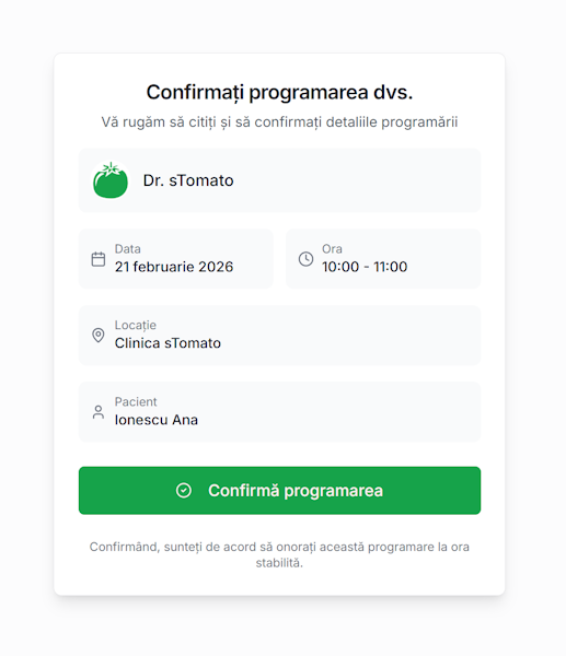Notificări SMS automate