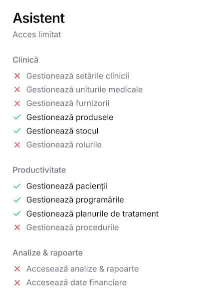Permisiuni granulare pe module