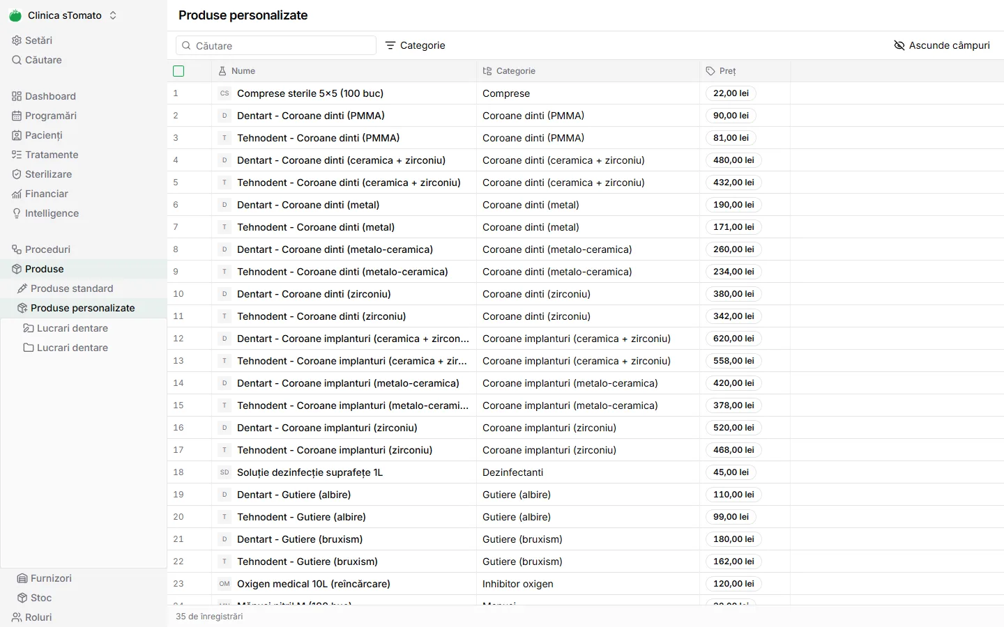 Produse personalizate